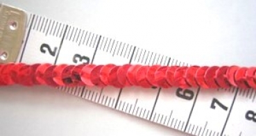 Paillettenband stretch rot